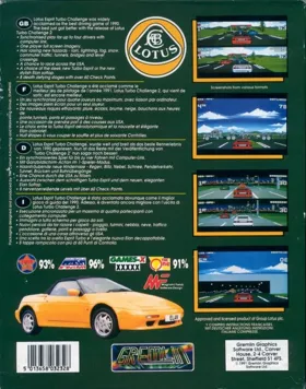 Lotus Turbo Challenge 2 box cover back